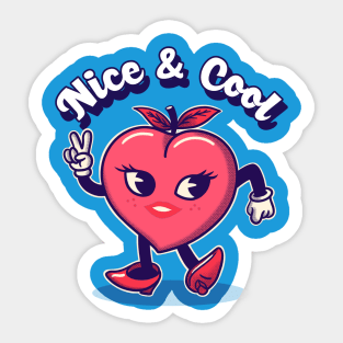 Nice & Cool Strawberry Sticker